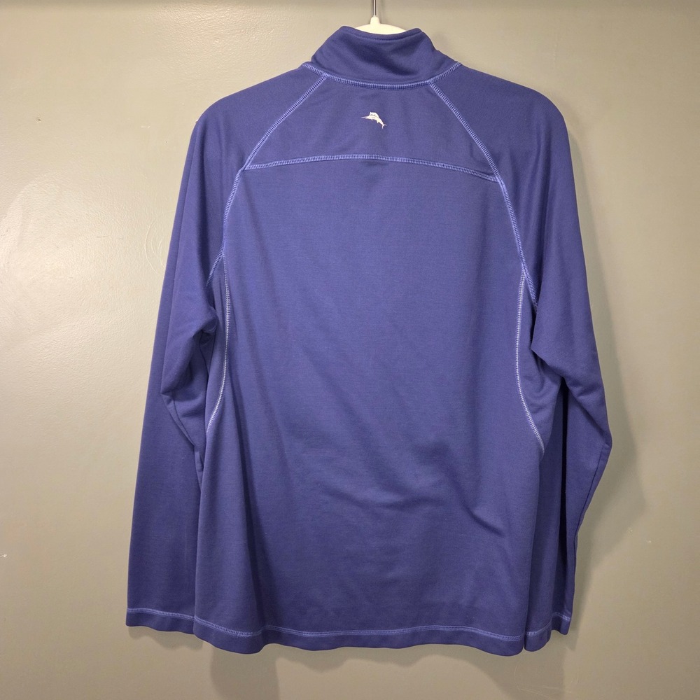Tommy Bahama Men's Half Zip Pullover Long Sleeve Shirt, Size M, Purple Green - Picture 2 of 9